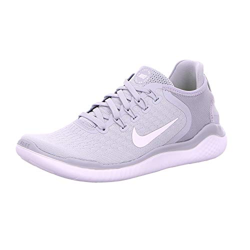 Nike Womens Flex 2017 Rn Low Top Slip On Running, Wolf Grey/White/Volt, Size 7.5