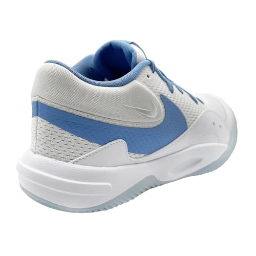 Nike Hyperquick Volleyball Shoes (FN4678-101, White/Pure Platinum/Valor Blue) Size 8