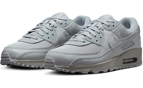 Nike Air Max 90, Men's Running Shoes, Wolf Grey Wolf Grey Wolf Grey Black, 11 US