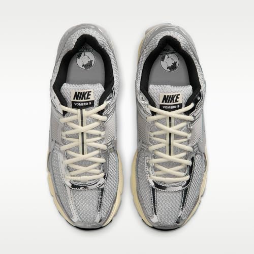 Nike Zoom Vomero 5 Men's Shoes (Gray Fog/Metallic Silver/Coconut Milk/Chrome) Size 10.5