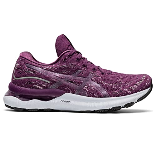 ASICS Women's Gel-Nimbus 24 Mesh Knit Running Shoes, 7, DEEP Plum/ROSEQUARTZ