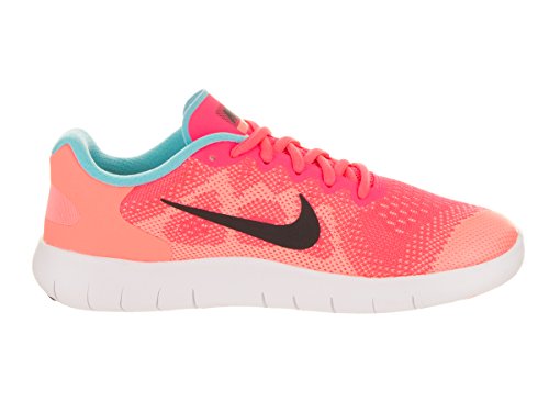 Nike Girls Free RN 2017 Gym Exercise Running Shoes Pink 5 Medium (B,M) Big Kid