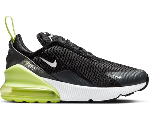 Nike Air Max 270 Little Kids' Shoes (AO2372-704, Light Lemon Twist/Black/Anthracite/White) Size 12