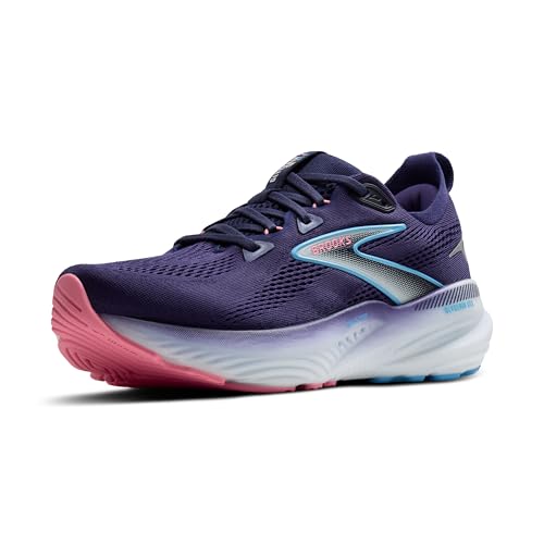 Brooks Women’s Glycerin GTS 22 Supportive Running Shoe - Blue Ribbon/Peacoat/Dianthus - 7 Wide