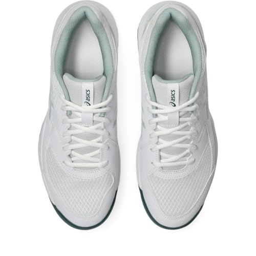 ASICS Men's Gel-Dedicate 8 Tennis Shoes, 9, White/Cold Moss
