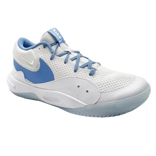 Nike Hyperquick Volleyball Shoes (FN4678-101, White/Pure Platinum/Valor Blue) Size 8