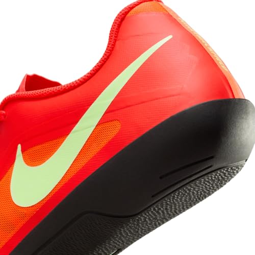 Nike Zoom Rival SD 2 Track & Field Throwing Shoes (FZ9665-600, Bright Crimson/Lime Blast/Hyper Orange/Washed Coral) Size 10