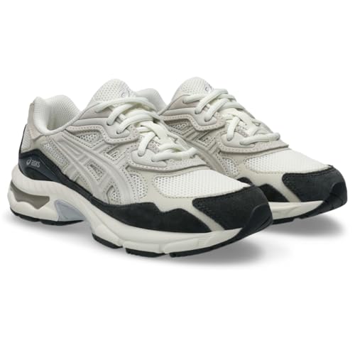 ASICS Unisex Kid's Gel-NYC Grade School (Big Kid), Cream/Smoke Grey, 6 Medium, Big Kid