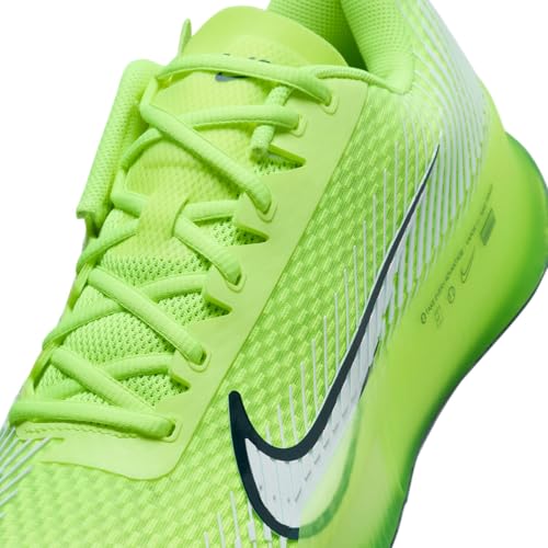 Nike Men's M Zoom Vapor 11 Hc Tennis Shoes, Volt White Armory Navy, 10.5