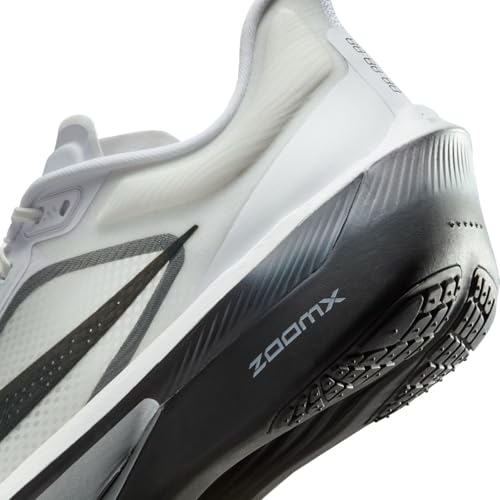 Nike Zoom Fly 6 Men's Road Racing Shoes (White/Smoke Grey/Metallic Silver/Black) Size 9