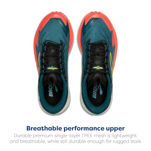 Brooks Men's Catamount 4 Speed Trail Running Shoe - Legion Blue/Celestial/Flame - 10 Medium