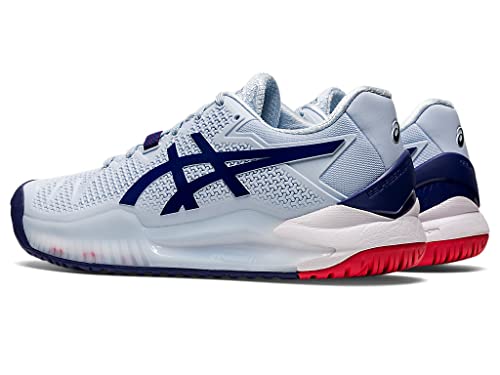 ASICS Women's Gel-Resolution 8 Tennis Shoes, 8.5, Soft Sky/Dive Blue