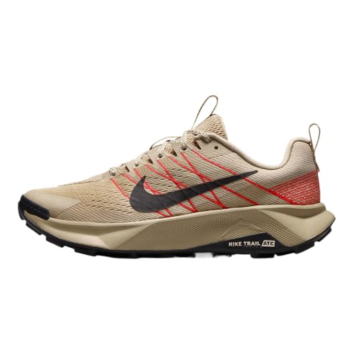 Nike Wildhorse 10 Men's Trail Running Shoes (Linen/Light Crimson/Pure Platinum/Tough Red) Size 8