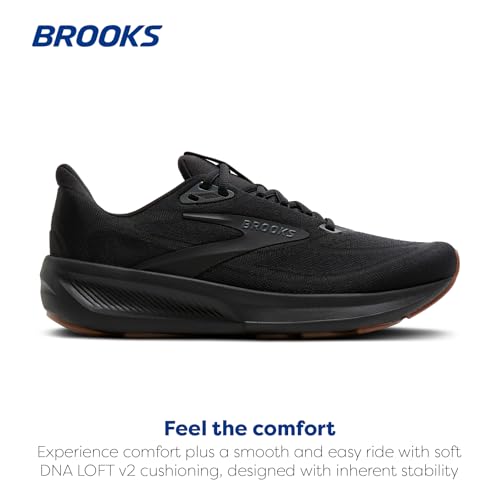 Brooks Men’s Revel 9 Neutral Running & Walking Shoe - Black/Ebony/Biscuit - 10.5 Medium