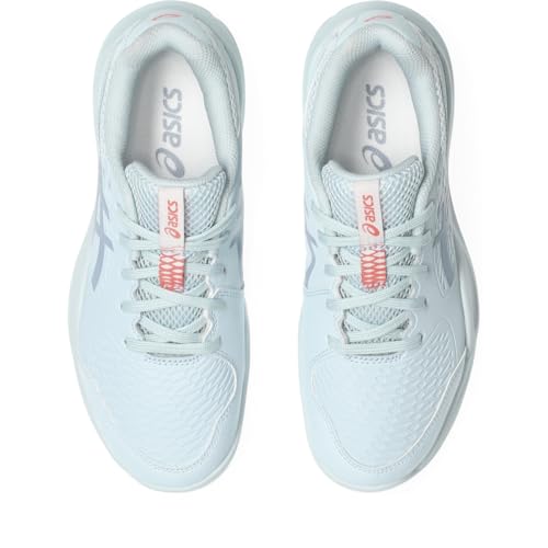 ASICS Kid's Gel-Resolution X Grade School Tennis Shoes, 7, Sky/Grey Blue