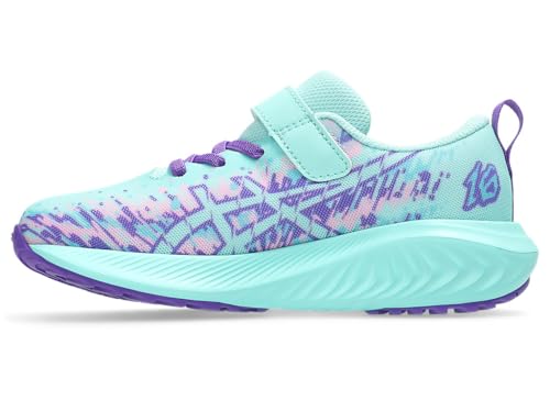 ASICS Kid's PRE Noosa TRI 16 PS Running Shoes, K13, Illuminate Mint/Radiant Amethyst