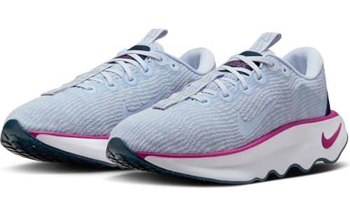 Nike Motiva Women's Walking Shoes (DV1238-008, Football Grey/Hot Fuchsia/Armory Navy) Size 8.5