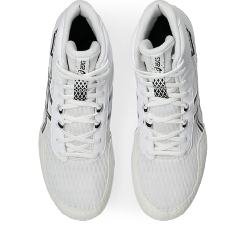 ASICS Men's MATCONTROL 4 Wrestling Shoes, 11.5, White/Black