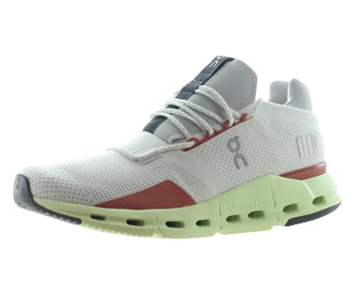 On Women's Cloudnova Sneakers, White | Limelight, 10 Medium US
