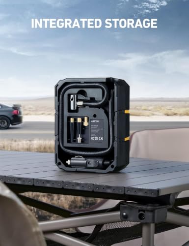 AstroAI S1 Tire Inflator Portable Air Compressor 12V DC with Digital Gauge