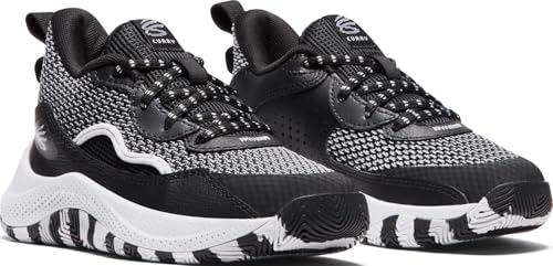 Under Armour Unisex Pre School Curry 3Z 24, (002) Black/Halo Gray/Halo Gray, 1.5, US
