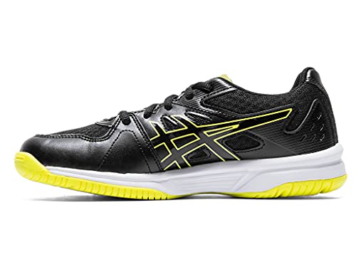ASICS Kid's Upcourt 3 Grade School Court Shoes, 1, Black/Sour Yuzu