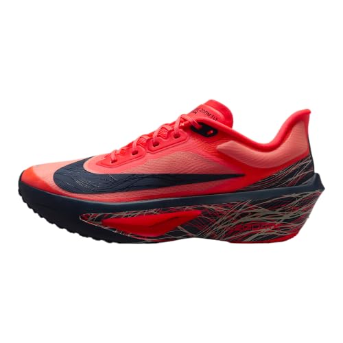 Nike Zoom Fly 6 Men's Road Racing Shoes (Bright Crimson/Obsidian/Light Bone/Obsidian) Size 10.5