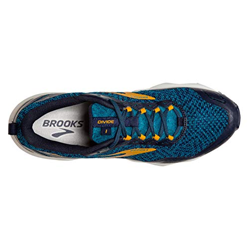 Brooks Mens Divide Running Shoe - Lagoon/Navy/Golden Rod - D - 12