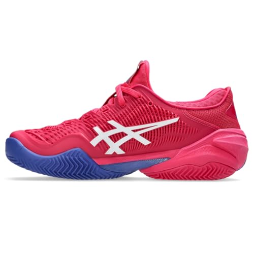 ASICS Women's Court FlyteFoam 3 Clay Tennis Shoe, 8.5, Bright Rose/White
