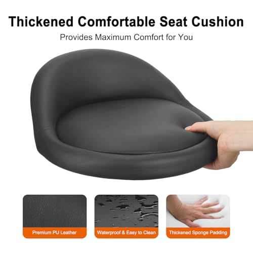 JOSTZHXIN Garage Mechanic Stool Chair Rolling Shop Chair, Height Adjustable Garage Shop Seat, Low Stools with Storage Tray, Rolling Stool for Salon SPA Tattoo (Style 2)