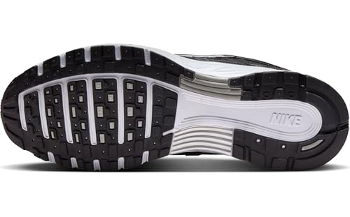 Nike P-6000 Men's Shoes (CD6404-026, Black/White/Metallic Silver/Black) Size 9.5