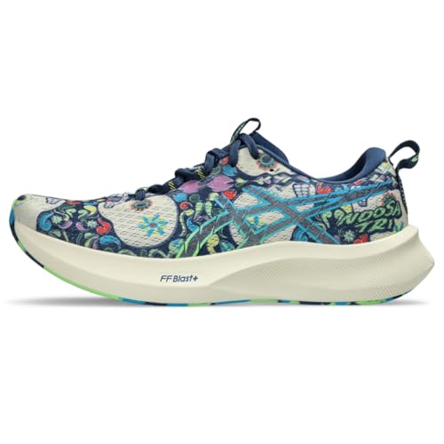 ASICS Men's Noosa TRI 16 Running Shoes, 12, Midnight Blue/Lime Burst