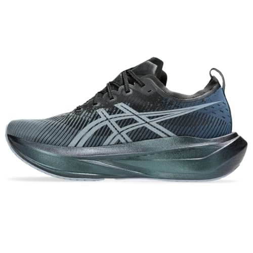 ASICS Unisex MEGABLAST Running Shoes, 9.5M / 11W, Black/White