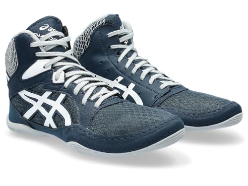 ASICS Kid's Snapdown 3 Grade School Wrestling Shoes, 5, French Blue/White
