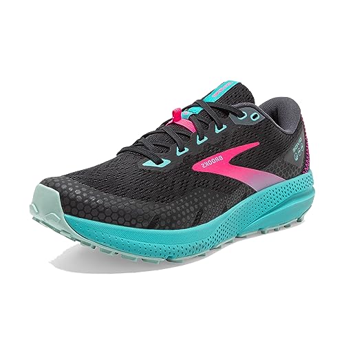 Brooks Women’s Divide 3 Trail Running Shoe - Pearl/Blue Coral/Pink - 7 Medium
