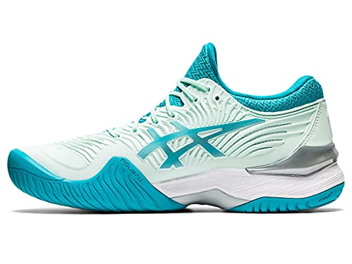 ASICS Women's Court FlyteFoam 2 Tennis Shoes, 9, BIO Mint/Lagoon