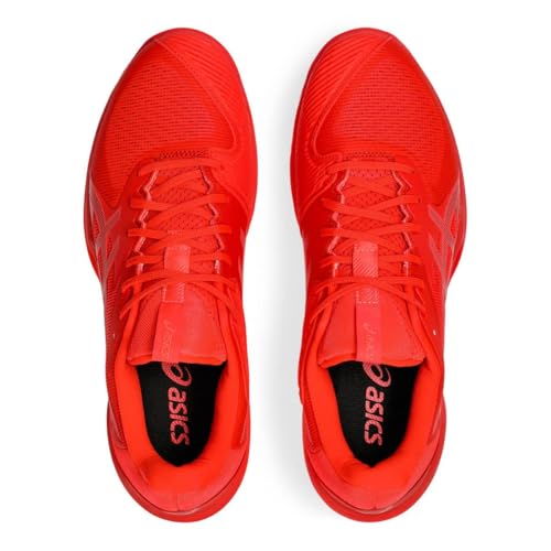 ASICS Men's Solution Speed Ff 3 Clay Sneaker, Flash Red Blazing Coral, 12 US