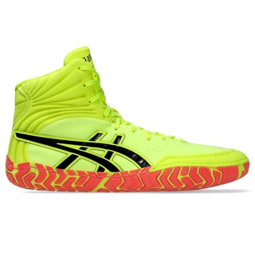 ASICS Men's Aggressor 5 Wrestling Shoes, 13, Safety Yellow/Black