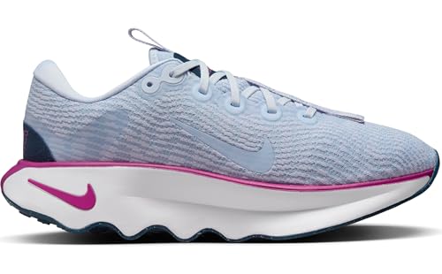 Nike Motiva Women's Walking Shoes (DV1238-008, Football Grey/Hot Fuchsia/Armory Navy) Size 8.5