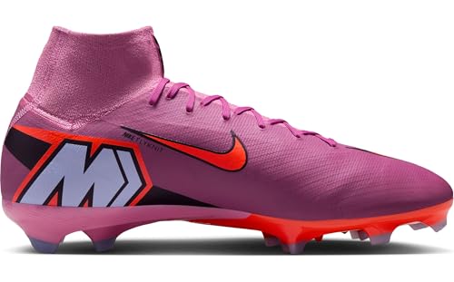 Nike Mens Mercurial Superfly 10 Club High Top Firm Ground Football Boots, Magic Flamingo Black Total Crimson, 9
