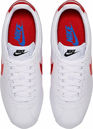 Nike WMNS Classic Cortez Leather, Women's Fitness Shoes, White White Varsity Red Varsity Royal 103, 7
