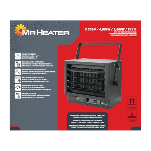 Mr. Heater 5,000/4,000/3,000W 240V Ceiling Mount Garage Utility Heater