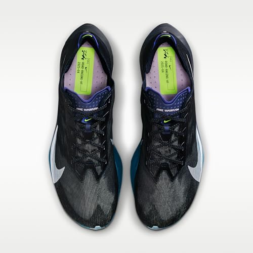 Nike Vaporfly 4 Men's Road Racing Shoes (Obsidian/Persian Violet/Green Abyss/White) Size 12
