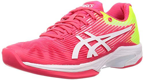 ASICS Solution Speed FF Indoor Womens Tennis Shoes 1042A094 Sneakers Trainers (UK 4 US 6 EU 37, Laser Pink White 702)