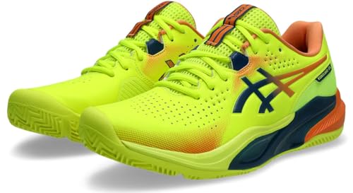 ASICS Men's Gel-Challenger 15 Padel L.e.Trainers, Safety Yellow Twilight Blue, 9.5 US