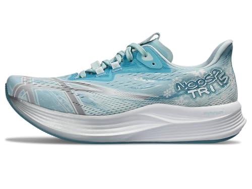 ASICS Women's Noosa TRI 15 Running Shoes, 12, Soothing SEA/Pure Silver