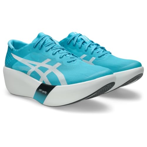 ASICS Unisex METASPEED RAY Running Shoes, Aquarium/White, 13 Women/11.5 Men