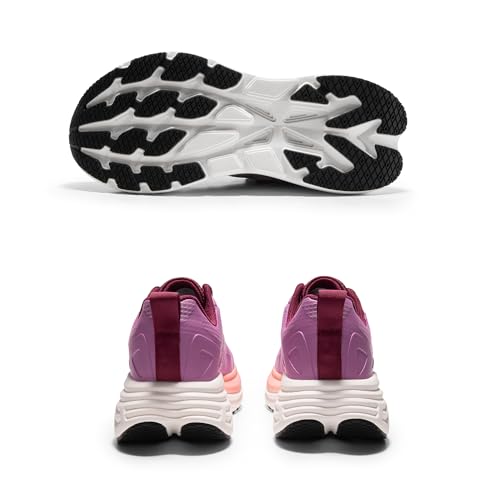 NORTIV 8 Women's Walking Shoes Cushion Running Tennis Shoes ActiveFloat Non-Slip Comfortable Breathable Workout Gym Sports Athletic Fashion Sneakers,Size 8.5,Purple,SNWS245W