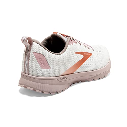 Brooks Women's Revel 4 Running Shoe - White/Hushed Violet/Copper - 11