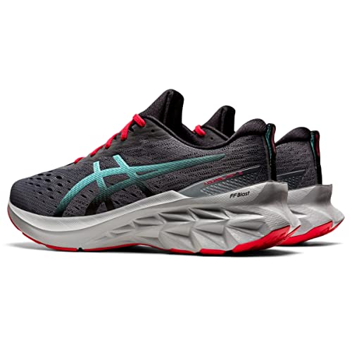 ASICS Mens Novablast 2 Running Shoes, 9, Metropolis/Clear Blue